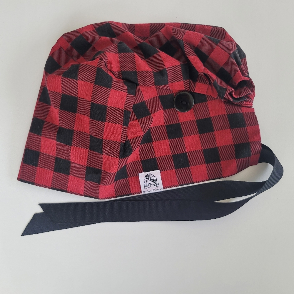 Scrub Cap Buffalo Plaid